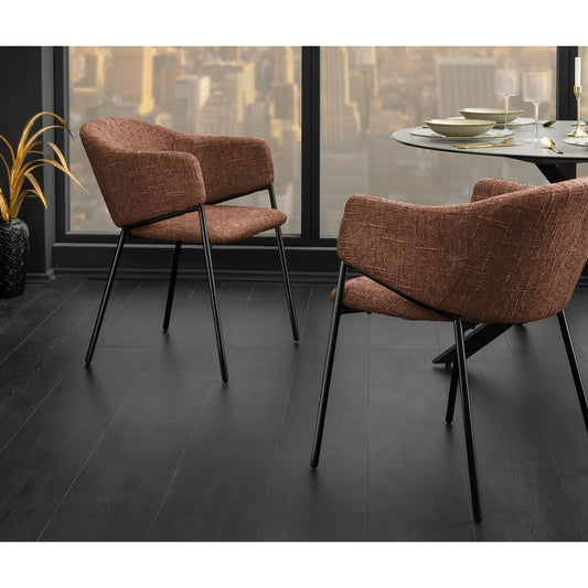 Scaun dining MORRA Cupru brun