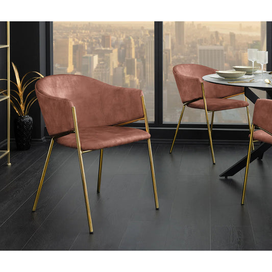 Scaun dining MORRA Rose Dust