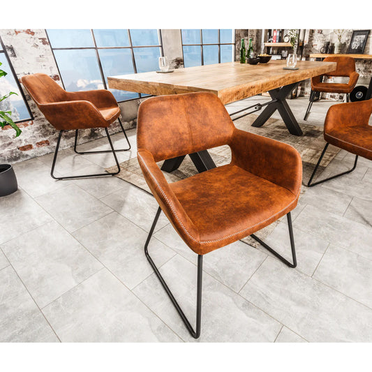 Scaun ARDEN cărămiziu antichizat