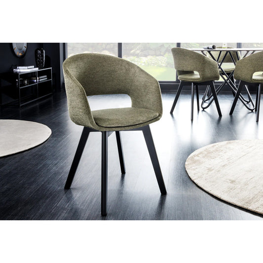 Scaun dining ELM Verde Olive