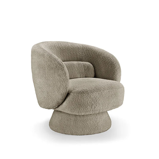 Fotoliu rotativ NORA gri-taupe