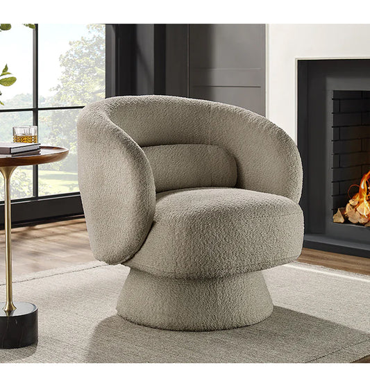 Fotoliu rotativ NORA gri-taupe