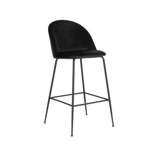 Scaun bar GENEVA negru H 76 cm