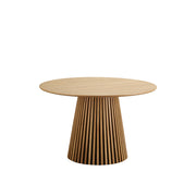Masă dining VELLA Ø120 cm stejar natur
