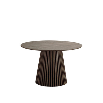 Masă dining VELLA Ø120 cm stejar fumuriu