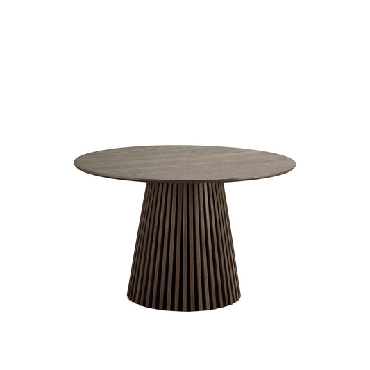 Masă dining VELLA Ø120 cm stejar fumuriu