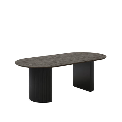 Masă dining FJORD negru - 210x100 cm