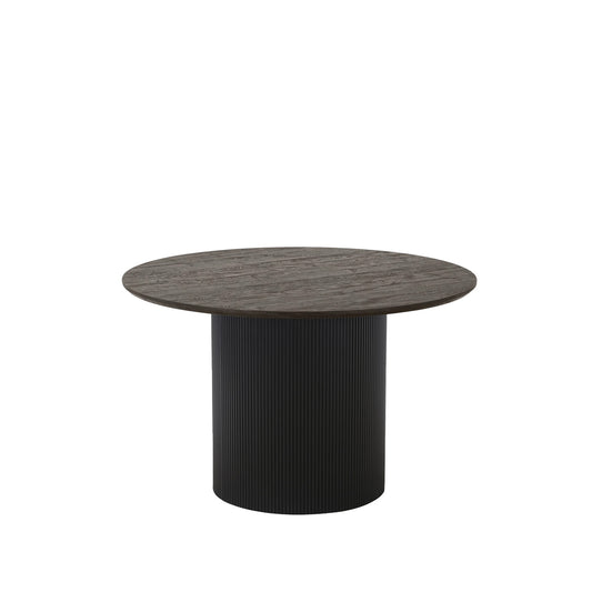 Masă dining FJORD negru - Ø120 cm