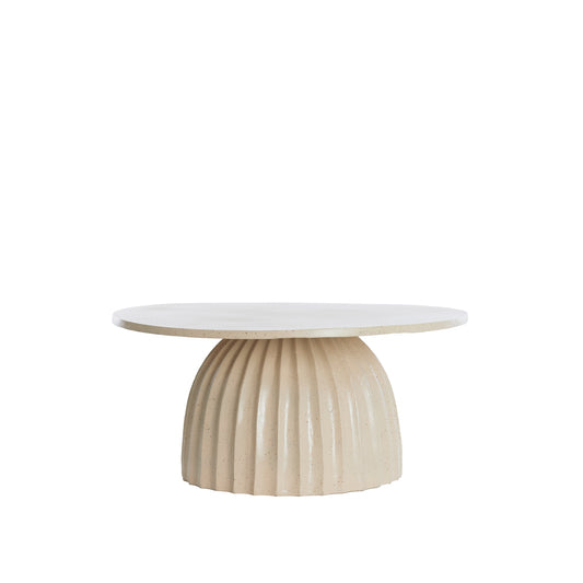 Masă cafea LUNA bej Ø 70x33 cm