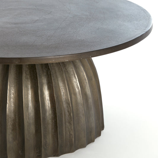 Masă cafea LUNA maro Ø 70x33 cm