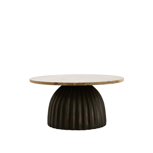 Masă cafea LUNA marble Ø69x35 cm