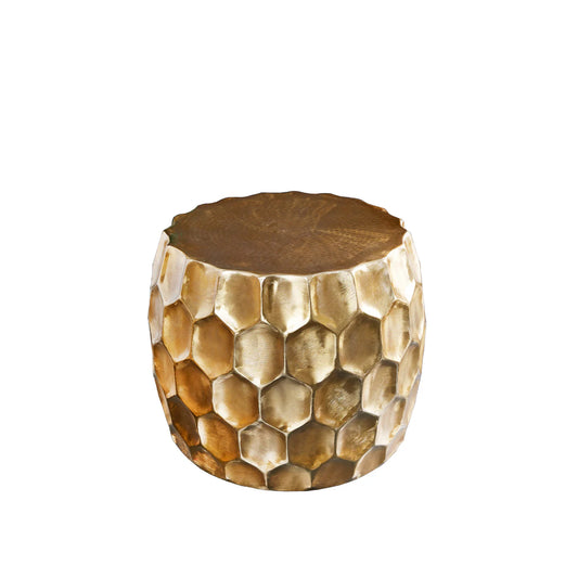 Măsuţă laterală aurie ORIENTA Ø54x44 cm