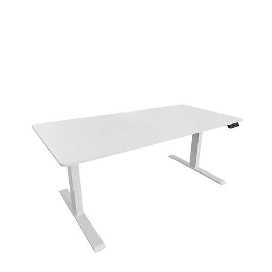 Birou HAGA cu înălţime reglabilă şi blat alb 140x60 cm