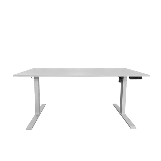 Birou HAGA cu înălţime reglabilă şi blat alb 140x60 cm