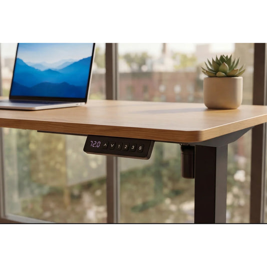 Birou reglabil electric FOSTER OAK 120 cm