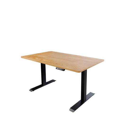 Birou RIVA cu înălţime reglabilă şi blat stejar 120x80 cm