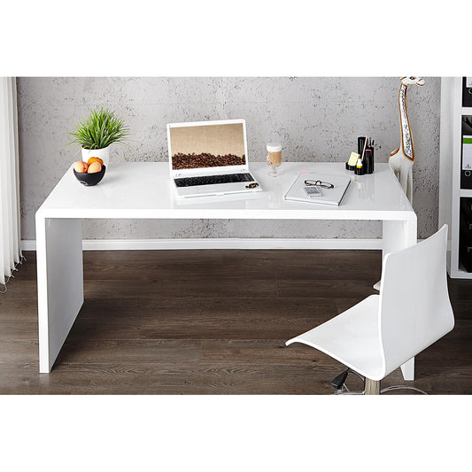 Birou COLBY Alb lucios 140 cm