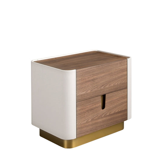 Noptieră VANILA cu două sertare