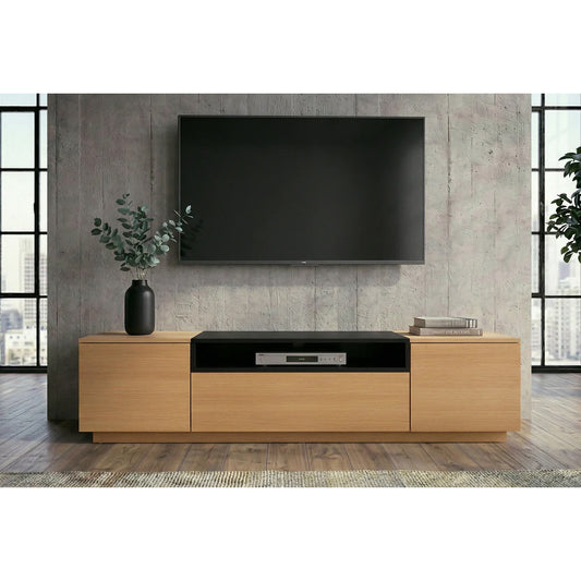 Comodă TV LOFT Natur & Negru 160 cm