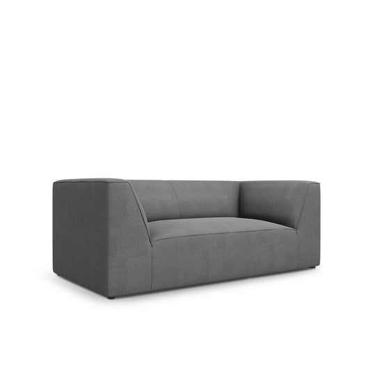 Canapea RENO 2L în ţesatură structurată gri închis