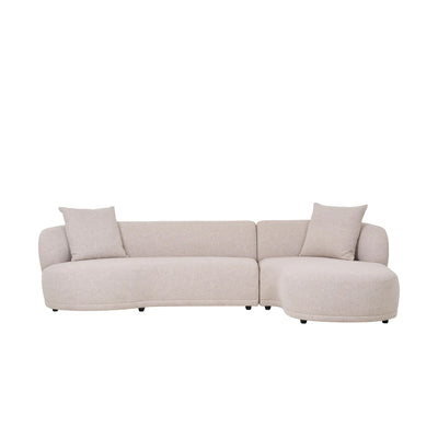 Canapea de colţ bej MONROE DR L 297 cm