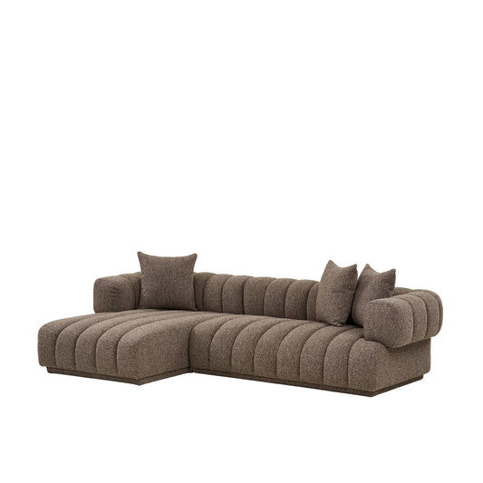 Canapea de colț BRIXTON maro ST L 293 cm