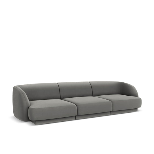 Canapea LINEA 3L în catifea gri